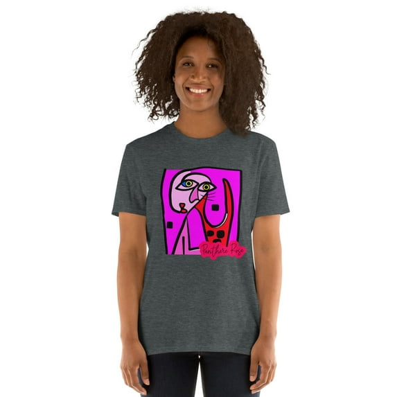 Pink Panther Artwear: Unique and Stylish T-Shirts for Cartoon Lovers Short-Sleeve Unisex T-Shirt (Dark Heather, M)