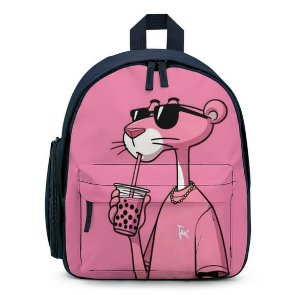 Pink Panther Backpack, Lightweight School Bag, Durable Casual Daypack, 12.6x9.4x5.9 Inch