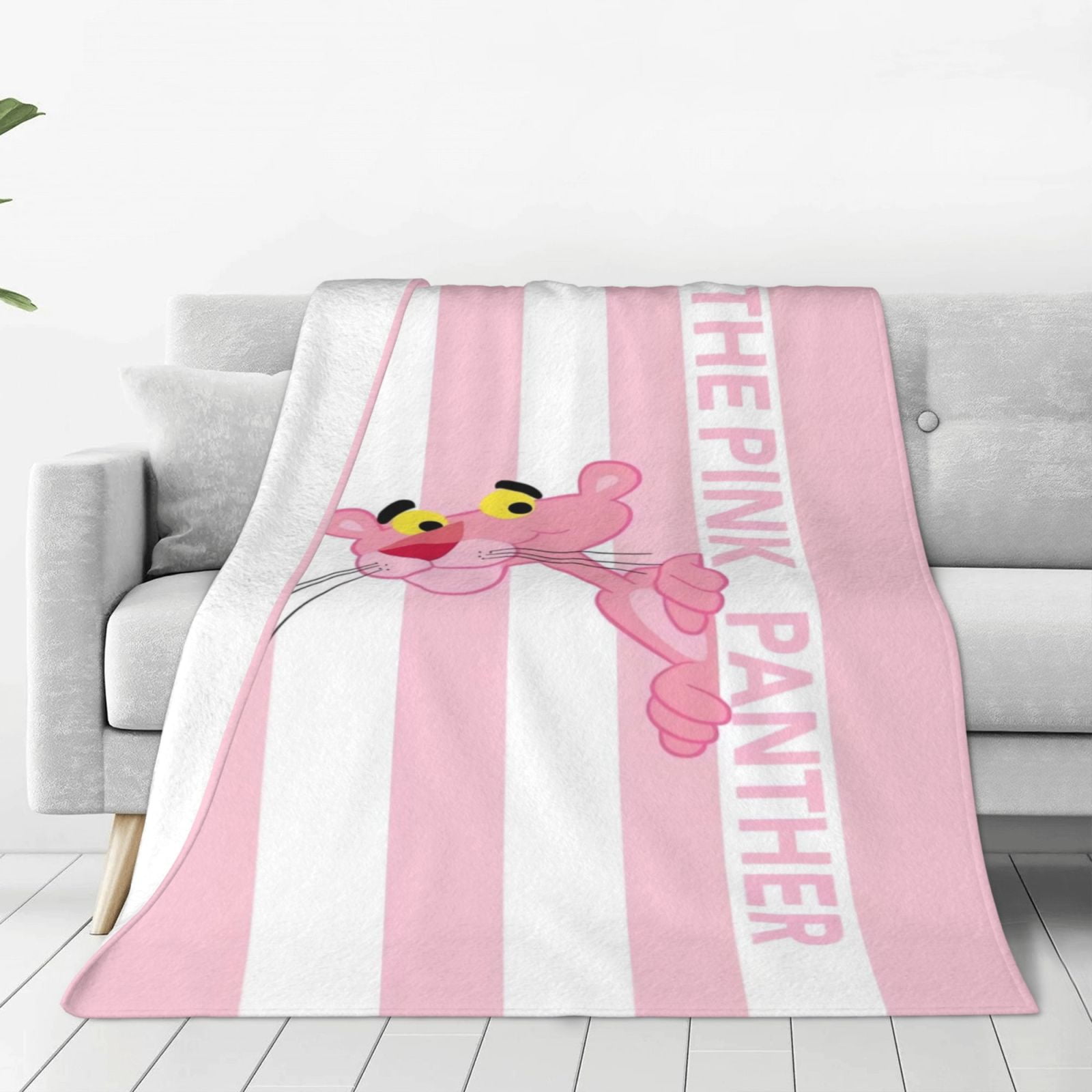 Pink Panther Cartoon Boys Girls Blanket Super Soft Cozy Warm Plush