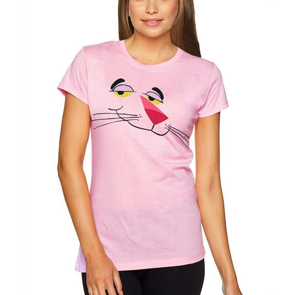 Pink Panther Face Junior Women's T-Shirt