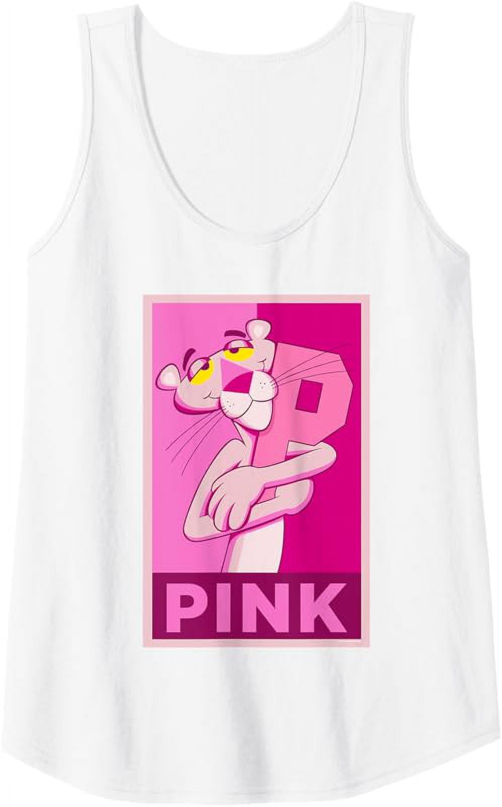 Pink Panther Hugging the Letter "P" Tank Top