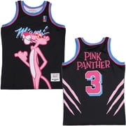 Pink Panther Miami Mens Headgear Classics Embroidered Basketball Jersey -Large, Black