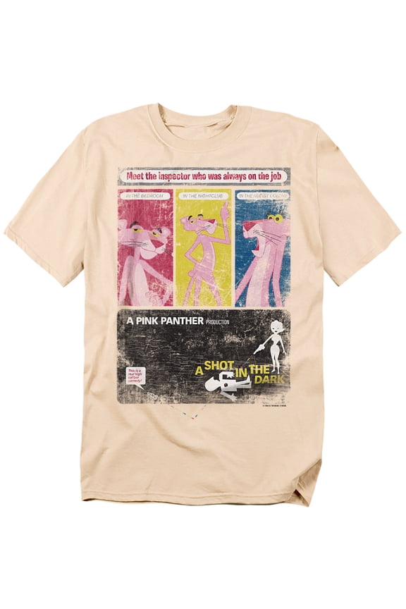 Pink Panther T-Shirt Shot In The Dark Unisex Graphic Tee For Men & Women