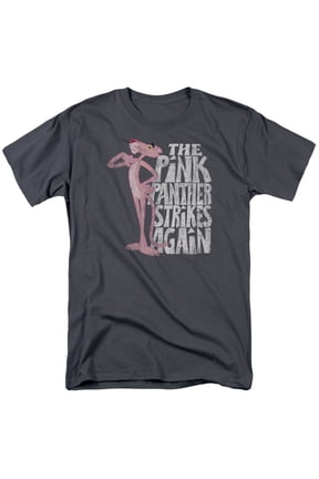 Pink Panther Strikes Again Adult 18/1 T-Shirt Charcoal
