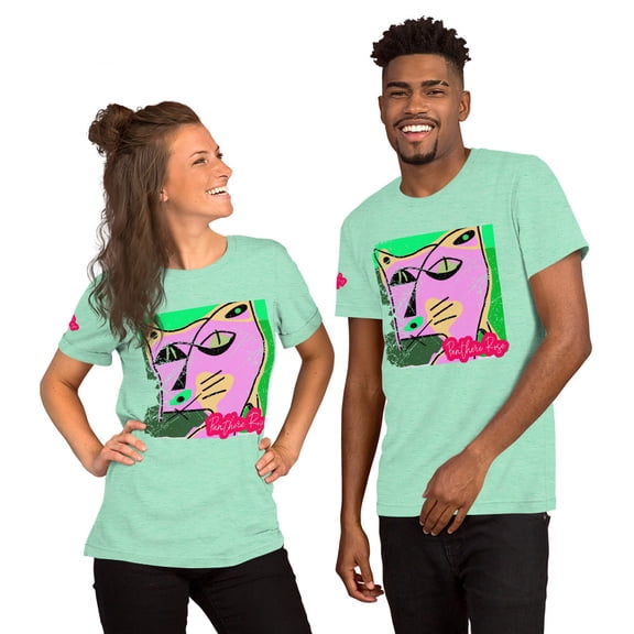 Pink Panther Unisex t-shirt (Heather Mint, M)