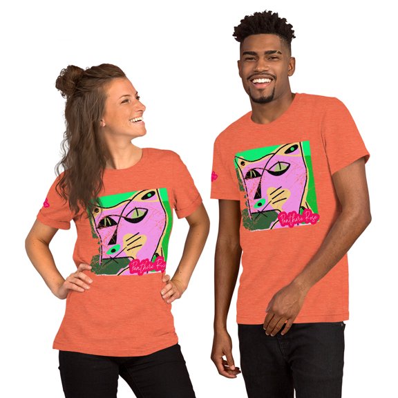 Pink Panther Unisex t-shirt (Heather Orange, L)