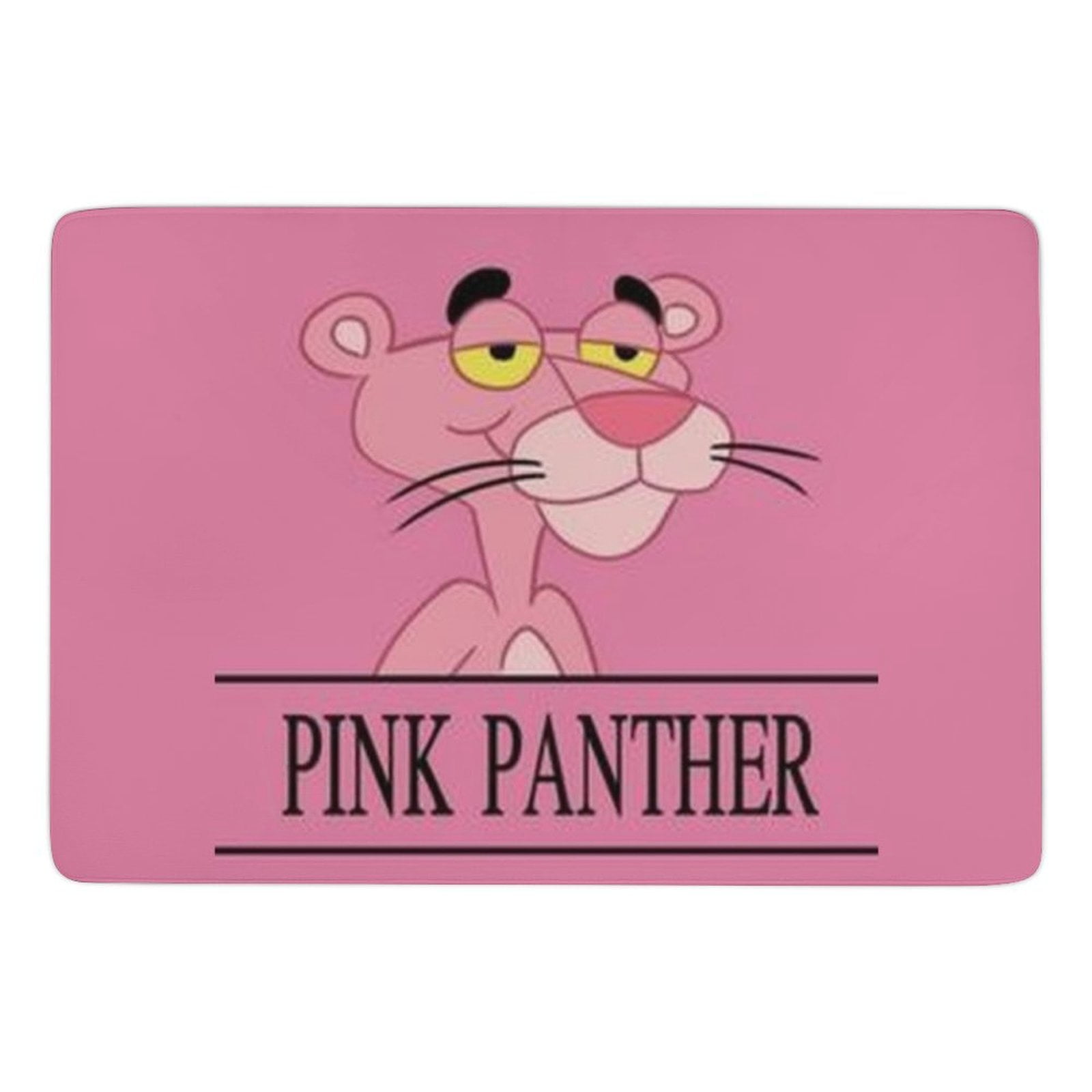 The Pink Panther Velvet Floor Mat，Washable Rug for Living Room Bathroom ...