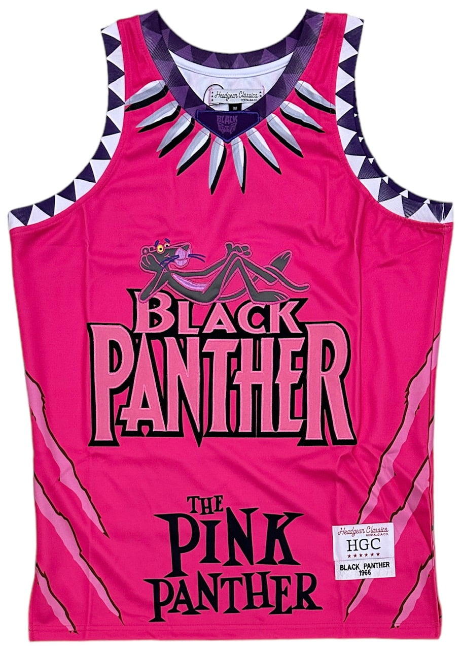Black X PINK Panther Basketball Jersey PURPLE L
