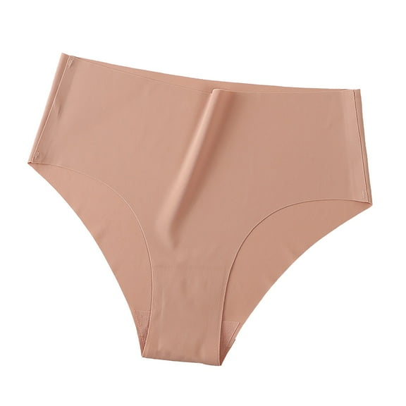 Pink Panties for Women Seamless Underwear for Women High Waisted No Show Stretch Bikini Silky Soft Briefs