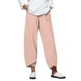 thumbnail image 1 of Pink Pants for Women Trousers Cotton Solid Color Daily Woman Pants Clearance, 1 of 5