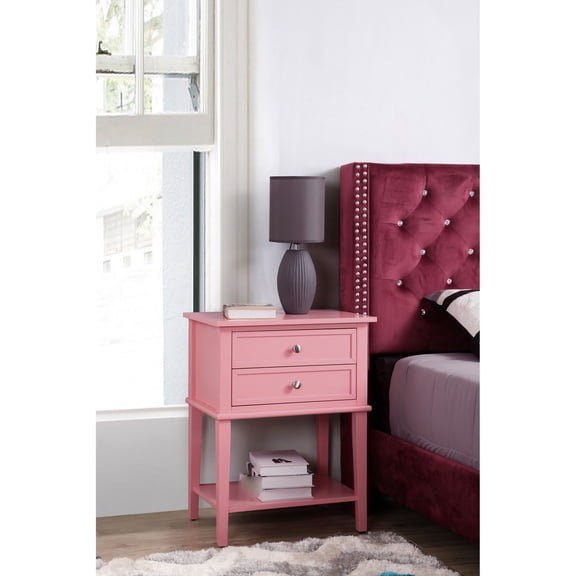 Pink Particle Board - Simple Assembly with Clear Instructions - Bedroom Setup - Quick and Easy Installation