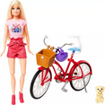 Pink Passport Holland Doll Set with Bicycle, Clothes, & Travel