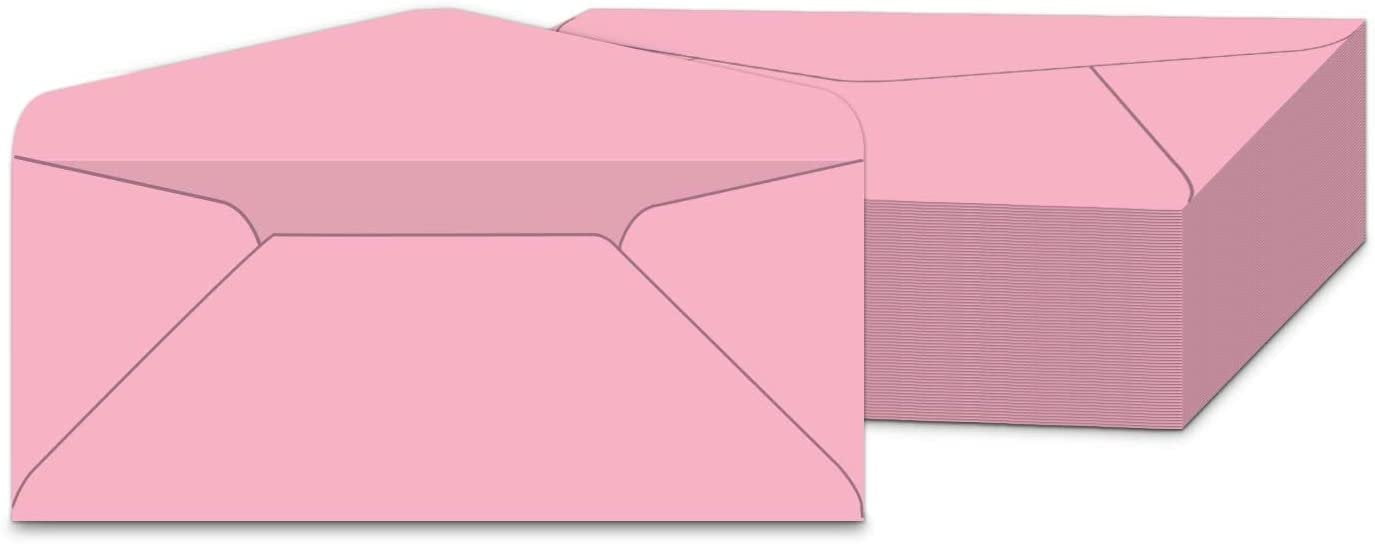 Pink Pastel #10 Business Envelopes | Standard Colored Mailers for Holidays, Invoices, Bills, Letters, Office Mailings | 4 1/8 x 9 1/2 inches | 500 per Pack