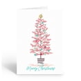 thumbnail image 1 of Pink Pastel Christmas Tree Holidy Card - 12 Cards and Envelopes - Christmas - B1, 1 of 5
