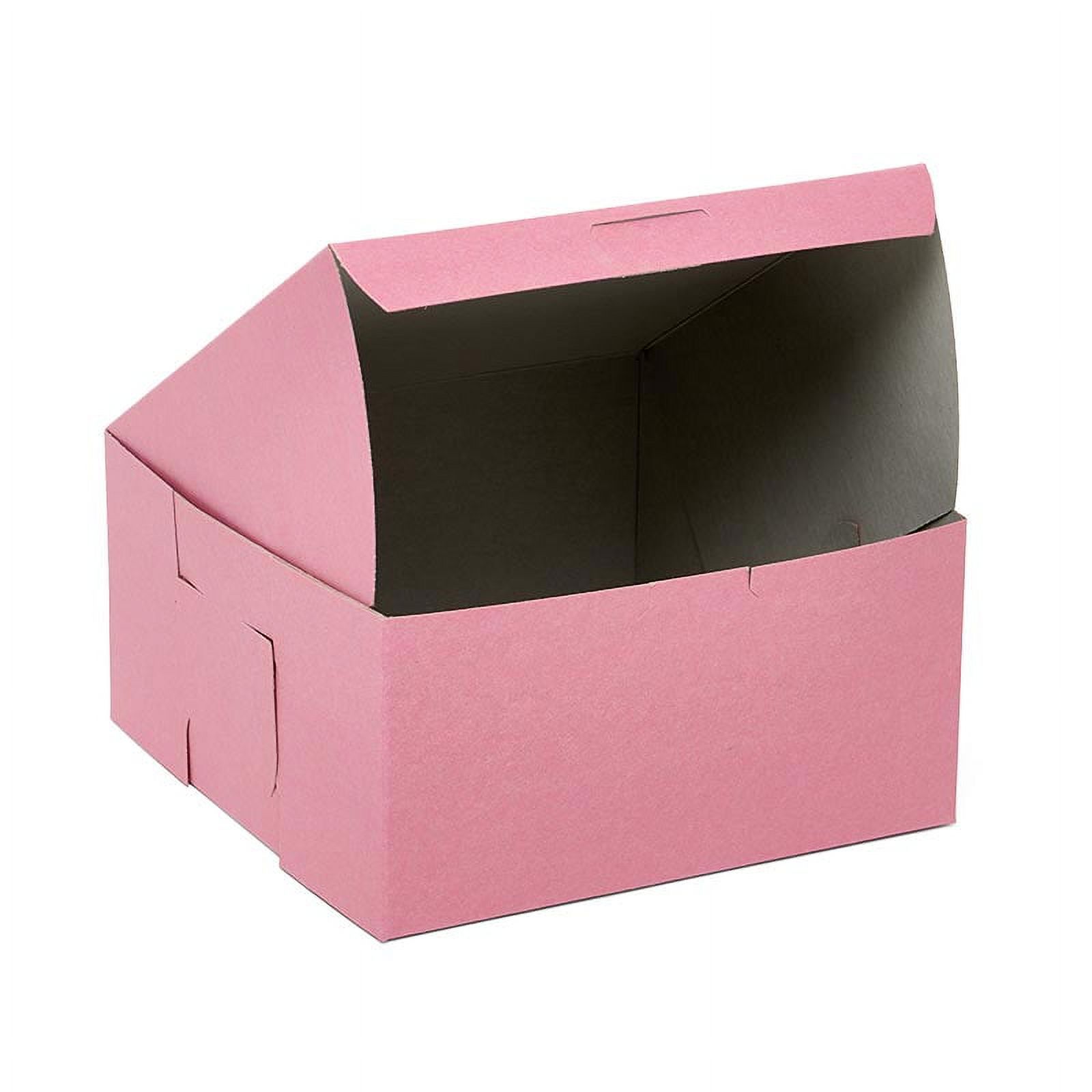 Pink Pastry Boxes Quantity 200 Width 8" by Paper Mart