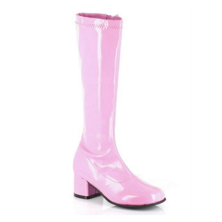 Patent pink boots hotsell