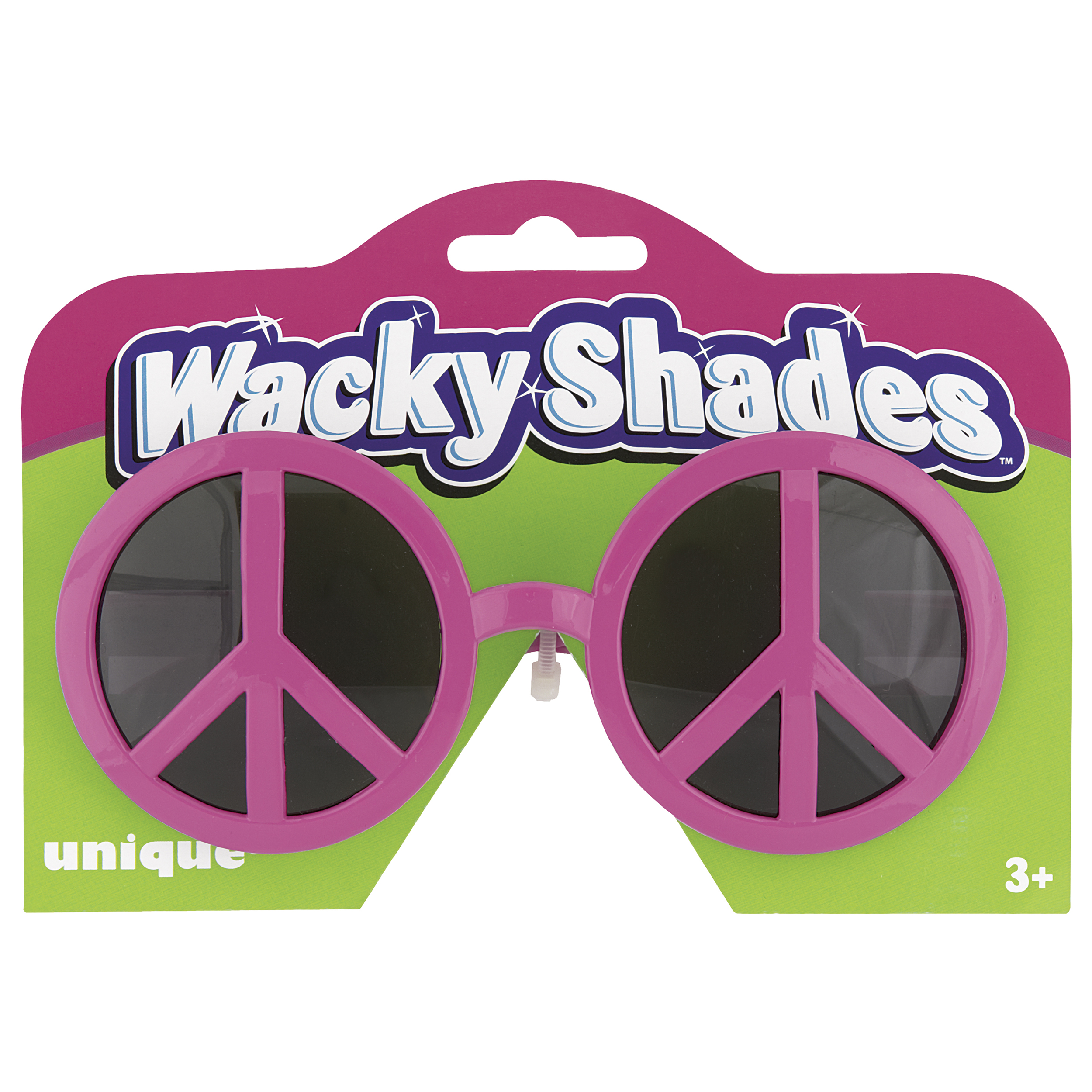Pink Peace Sign Novelty Glasses - image 1 of 1