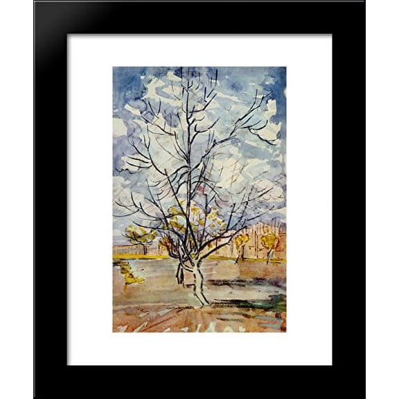 Pink Peach Trees 20x24 Framed Art Print by Vincent van Gogh