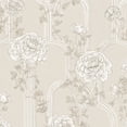 thumbnail image 1 of Pink Peel and Stick Wallpaper Elegant Beige Floral Peonies Arch Motifs Spring Wall Mural 23.6in x 9.8ft Self Adhesive Removable Wall Paper Renter Friendly Wallpaper for Girls Bedroom Nursery, 1 of 8