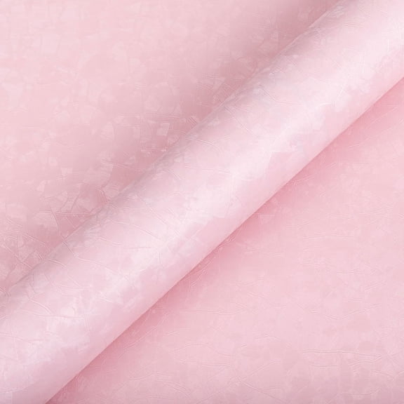 Pink Peel and Stick Wallpaper - Modern Textured Wall Paper Thicken - Removable Self Adhesive Vinyl Wrap Waterproof Contact Paper for Badroom Bedroom Cabinet Home Decor 118"x 15.7"