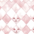 thumbnail image 1 of Pink Peel and Stick Wallpaper Pink Clown Faces Diamond Soft Watercolor Effect Spring Wall Mural 17.7in x 9.8ft Self Adhesive Removable Wall Paper Renter Friendly Wallpaper for Girls Bedroom Nursery, 1 of 8