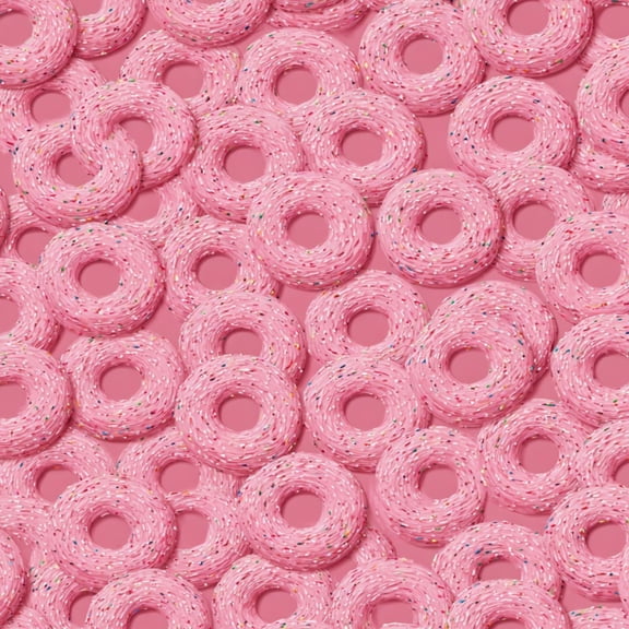 Pink Peel and Stick Wallpaper Pink Donuts Colorful Sprinkles Pink Spring Wall Mural 23.6in x 9.8ft Self Adhesive Removable Wall Paper Renter Friendly Wallpaper for Girls Bedroom Nursery