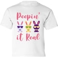 thumbnail image 1 of Pink Peepin` It Real Graphic Shirt - Happy Easter Day Infant SHirt - Christian T-Shirt Boys Girls Outfit Gifts, 1 of 2