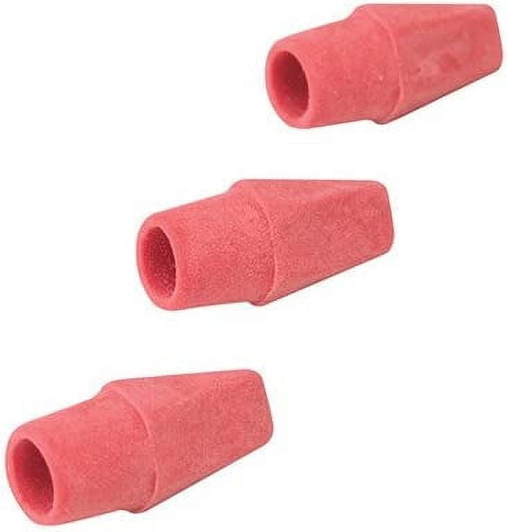Pink Pencil Cap Erasers, Caps, 12/Pack EXP02512