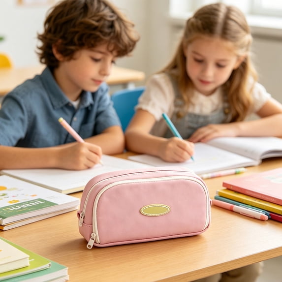 Pink Pencil Case, Pencil Case Pouch, Large Pencil Case, Cute Pencil Pouch, Pen Case, Special Pencil Case, Pen Pouch, Pen Bag, Large Pencil Pouch, Cartuchera, Pencil Bag,8.66×3.14×4.33 in,B3PC