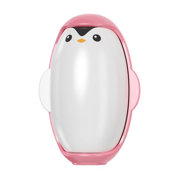 Pink Penguin Hair Adhesive Device, Washable And Reusable Lint Roller, Portable Lint Remover For Clothing, Bedding And Travel 4.21X2.91X2.91In 0.12Lb