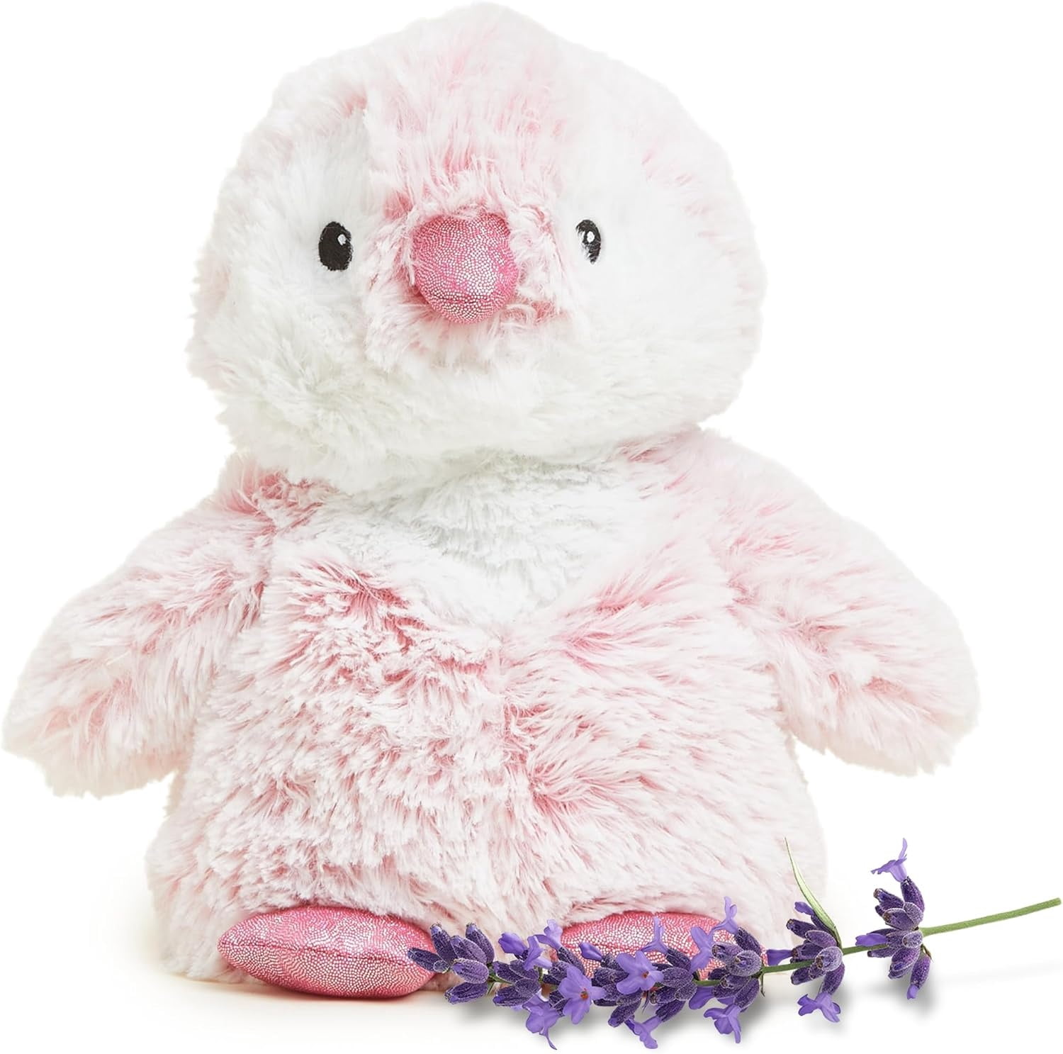 Pink Penguin Warmies Cozy Plush Heatable Lavender Scented Stuffed Animal