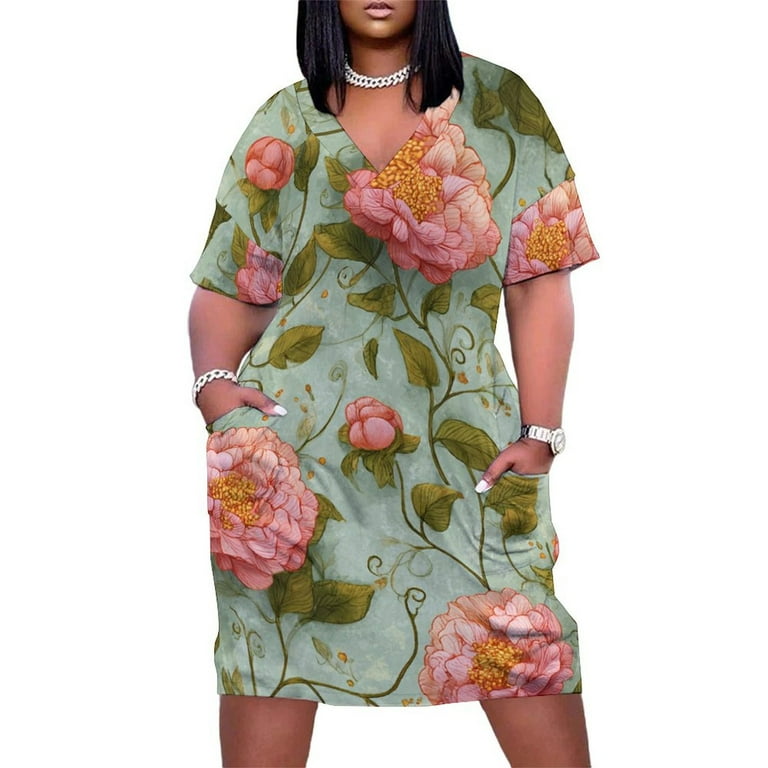 slim fit dress slacks Succulent Garden Dress – Vestique main image 1