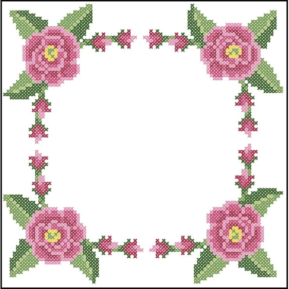 Pink Peonies Quilt Blocks Thread Kit