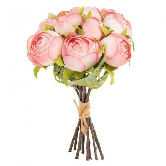 Pink Peony Bud Bouquet Artificial Flower