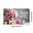 thumbnail image 1 of Pink Peony Themed Happy Mothers Day Banner Background Decor Party Supplies for Family Gatherings Photo Backdrop Decorations Tea Party Celebrations, 1 of 8