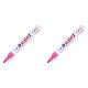 Pink Permanent Paint Pens Paint Markers - 2 Pack Oil Based Markers,Quick Drying and Waterproof Marker Pen,Car Tire,Metal,Rock Painting,Wood,Ceramic,Plastic,Canvas,Mugs,Medium Tip