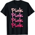 thumbnail image 1 of Pink Personalized Name Pink For Men Women T-Shirt, 1 of 5
