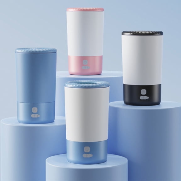 Pink Pet Paw Cup, Foot Massage Cup, Cordless Rechargeable Foot Spa, Compact Foot Massager, 4X4X6.5 In, Including 1 Pet Foot Washer Main Unit, 1 Charging Cord and 1 User Manual,