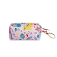 thumbnail image 1 of Pink Pet Waste Bag Dispenser Pouch With Clip, Portable Holder For Dog Poop Bags, Attaches To Leash Belt Loop, 1 of 6
