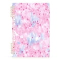 thumbnail image 1 of Pink Petal Pattern A5 8.3x5.7in PP Notebook, Adjustable Rings, 60 Sheets, Diary or Journey Note, 1 of 8