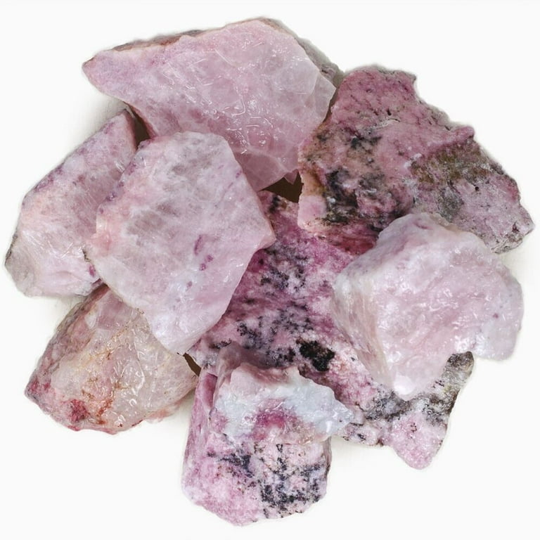 Pink Petalite Rough Rocks for Tumbling Dispelling Fear and
