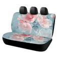 HANSHB Pink Petals12 Back Bench Seat Cover with Elastic Band, Sweat