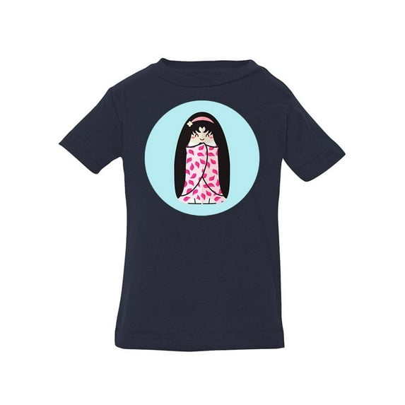 Pink Petals Kokeshi Doll T-Shirt Infant -Image by Shutterstock, 12 Months