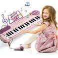 thumbnail image 1 of Pink Piano for 1 2 Year Old Girls, 37 Keys Music Keyboard Toy,Portable Piano with Microphone Music Stand,  Birthday Gift for Kid Age 2-4, 1 of 10