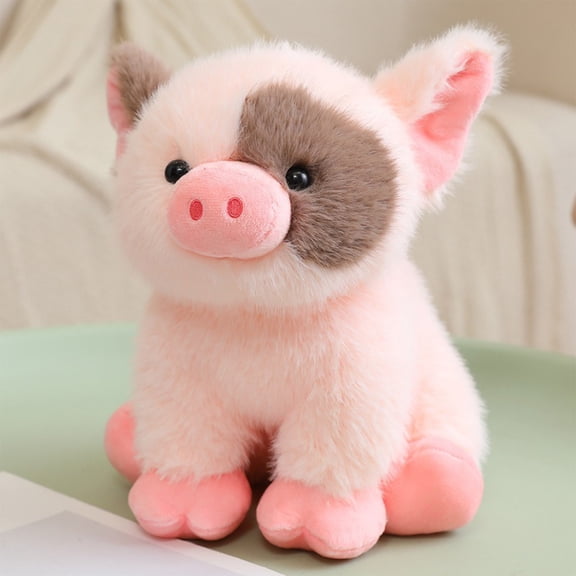 Pink Pig Plush Toy, 7.87 Inch Stuffed Animal, Unique Cute Piggy Doll, Super Soft Cuddle Companion, Home Decor and Gift
