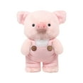 thumbnail image 1 of Pink Pig Stuffed Animal Plush Pillow – 12.2'' Cute Pig with Jumpsuit, Hugging Soft Pig Plush Toy, Cuddly Kawaii Piggy, Cozy Home Decor, Perfect Birthday and Christmas Gifts for Adults, 1 of 5