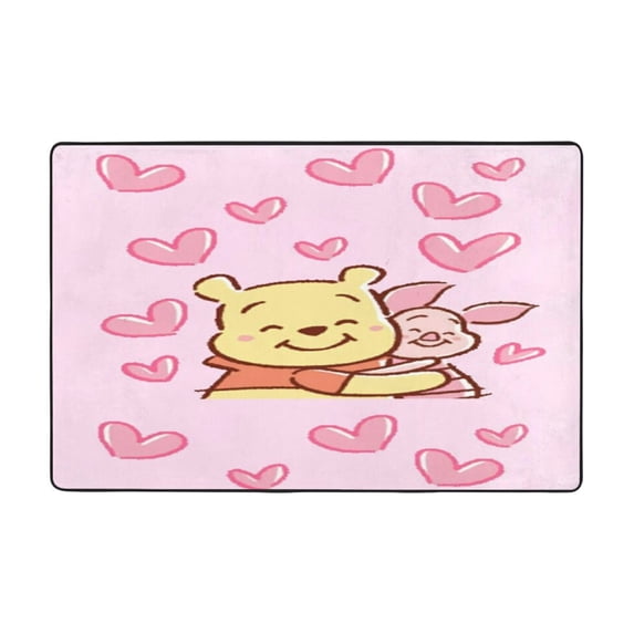 Pink Pig-l-e-t Area Rug Carpet for Kids Room Nursery Teen Room Playroom Bedroom Durable and Stylish Floor Mat 72"x48"