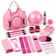 Pliates Kit Pink Pilates Set All-in-One Home Workout Starter Kit for Full-Body ...