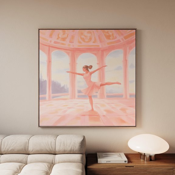 Pink Pilates Wall Art Luxury Fitness Wellness Print Ballet Pose Studio Decor Gift