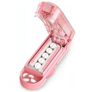 Pill Cutter Splitter for Cutting Multiple Pills, Bug Hull Adjustable Pill Cutter Splitter for Small and Tiny Pills, Pink
